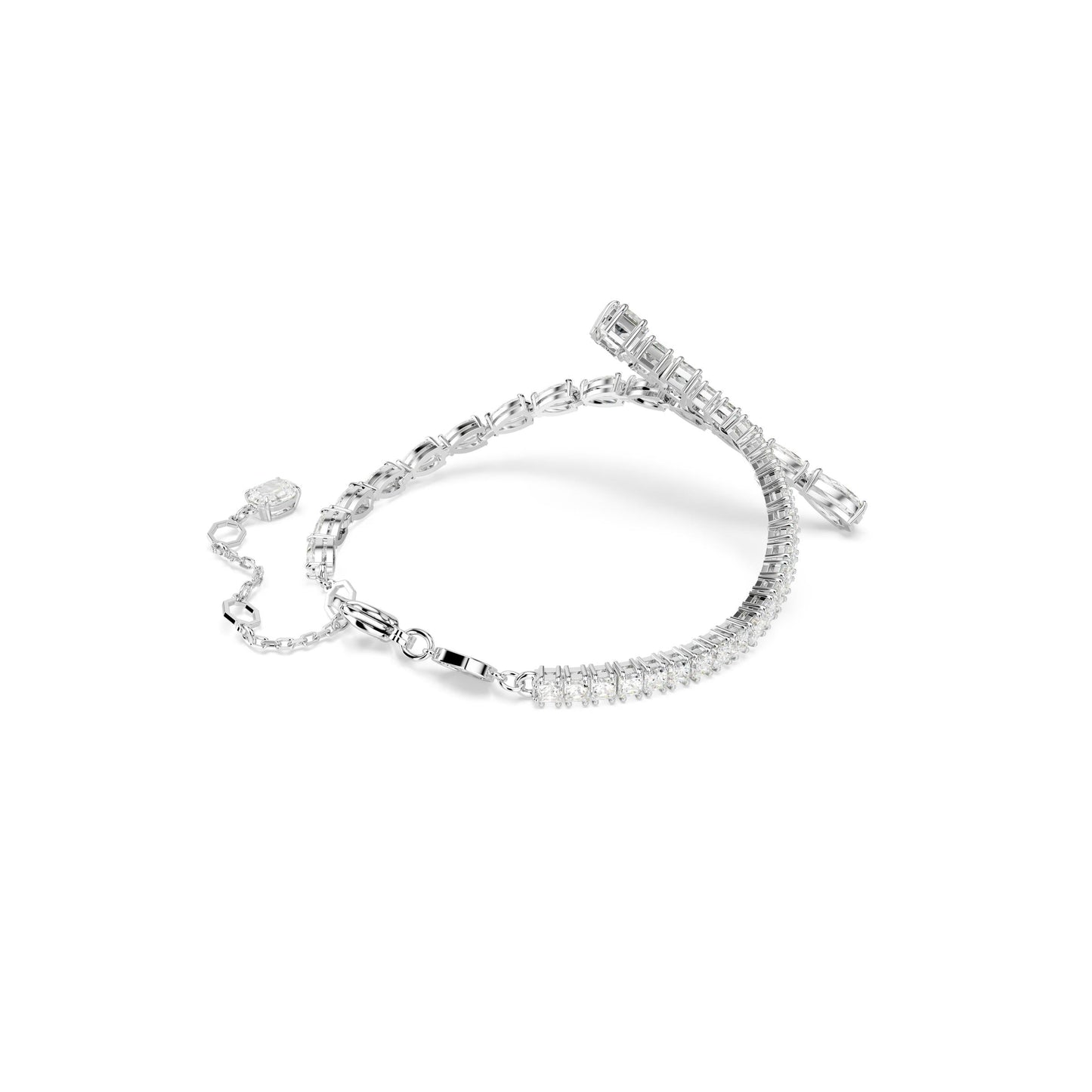 Pulsera Matrix, Tallas mixtas, Blanca, Baño de rodio