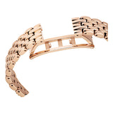 Reloj Dextera Octagon, Fabricado en Suiza, Brazalete de metal, Tono dorado, Acabado tono oro rosa