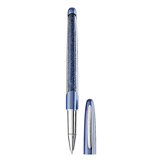 Bolígrafo Rollerball Crystalline Nova, Azul, Cromado
