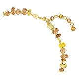 Collar Tennis Gema, Tallas mixtas, Amarillo, Baño tono oro