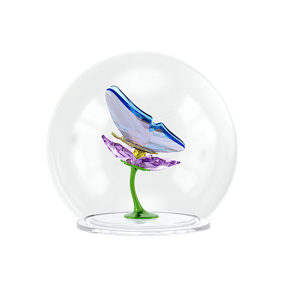 Idyllia Bola de cristal Mariposa y flor