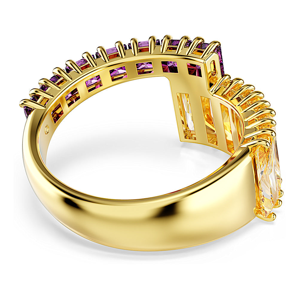Anillo Matrix, Tallas mixtas, Multicolor, Baño tono oro