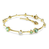 Pulsera Constella, Tallas mixtas, Verde, Baño tono oro