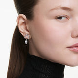 Pendientes Mesmera, Tallas mixtas, Blancos, Baño de rodio