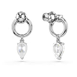 Pendientes Mesmera, Tallas mixtas, Blancos, Baño de rodio