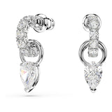 Conjunto Mesmera, Talla pera, Talla redonda, Blanco, Baño de rodio