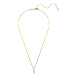 Colgante Stilla Attract, Talla redonda, Blanco, Baño tono oro