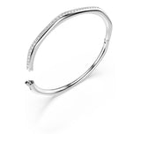 Brazalete Dextera, Forma octagonal, Talla redonda, Blanco, Baño de rodio