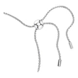 Pulsera Tennis Matrix, Tallas redondas combinadas, Azul, Baño de rodio