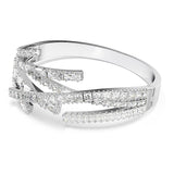 Brazalete Matrix, Tallas mixtas, Blanco, Baño de rodio