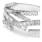 Brazalete Matrix, Tallas mixtas, Blanco, Baño de rodio