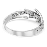 Brazalete Matrix, Tallas mixtas, Blanco, Baño de rodio