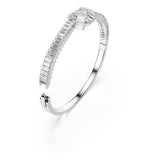 Brazalete Matrix, Talla baguette, Nudo, Blanco, Baño de rodio