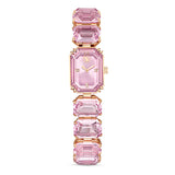 Reloj, Pulsera de talla octogonal, Rosa, Acabado tono oro rosa