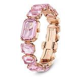 Reloj, Pulsera de talla octogonal, Rosa, Acabado tono oro rosa