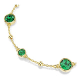 Pulsera Imber, Talla redonda, Verde, Baño tono oro
