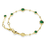 Pulsera Imber, Talla redonda, Verde, Baño tono oro