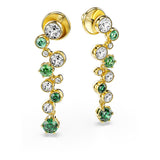 Pendientes Constella, Tallas mixtas, Verdes, Baño tono oro