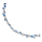 Collar Constella, Tallas mixtas, Azul, Baño de rodio