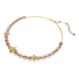 Collar Idyllia, Tallas mixtas, Flor, Multicolor, Baño tono oro