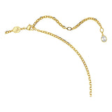 Colgante y broche Gema, Amarillos, Baño tono oro