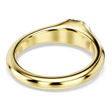 Anillo Dextera, Tallas mixtas, Blanco, Baño tono oro