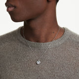 Colgante Dextera, Talla redonda, Blanco, Baño de rodio