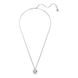 Colgante Dextera, Talla redonda, Blanco, Baño de rodio