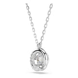 Colgante Dextera, Talla redonda, Blanco, Baño de rodio