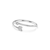 Brazalete Idyllia, Tallas mixtas, Flecha, Blanco, Baño de rodio