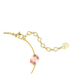 Pulsera Gema, Tallas mixtas, Cristales colgantes, Multicolor, Baño tono oro