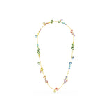 Collar Gema, Tallas mixtas, Multicolor, Baño tono oro