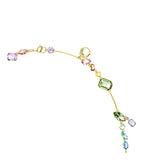 Collar Gema, Tallas mixtas, Multicolor, Baño tono oro