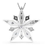 Colgante Idyllia, Estrella, Blanco, Baño de rodio