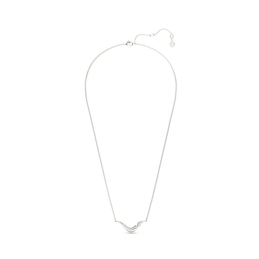 Collar Classica, Talla redonda, Blanco, Plata de ley