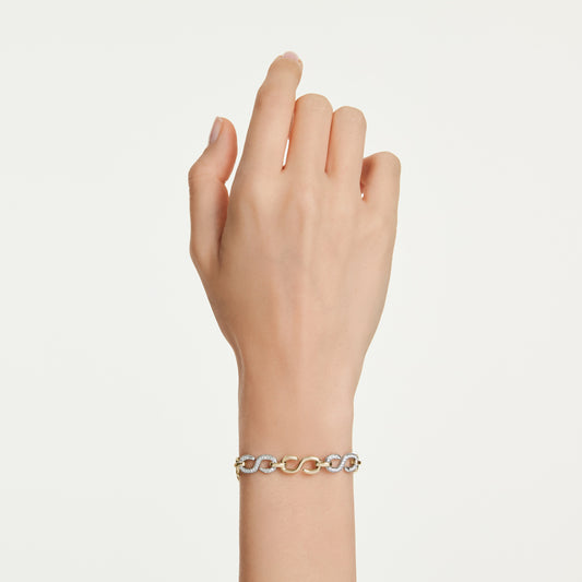 Pulsera Dextera, Talla redonda, Blanca, Combinación de acabados metálicos