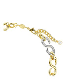 Collar Dextera, Talla redonda, Cadena, Blanco, Combinación de acabados metálicos