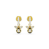 Pendientes Idyllia, Perla de cristal, Tallas mixtas, Abeja, Multicolores, Baño tono oro