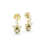 Pendientes Idyllia, Perla de cristal, Tallas mixtas, Abeja, Multicolores, Baño tono oro