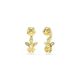Pendientes Idyllia, Perla de cristal, Tallas mixtas, Abeja, Multicolores, Baño tono oro