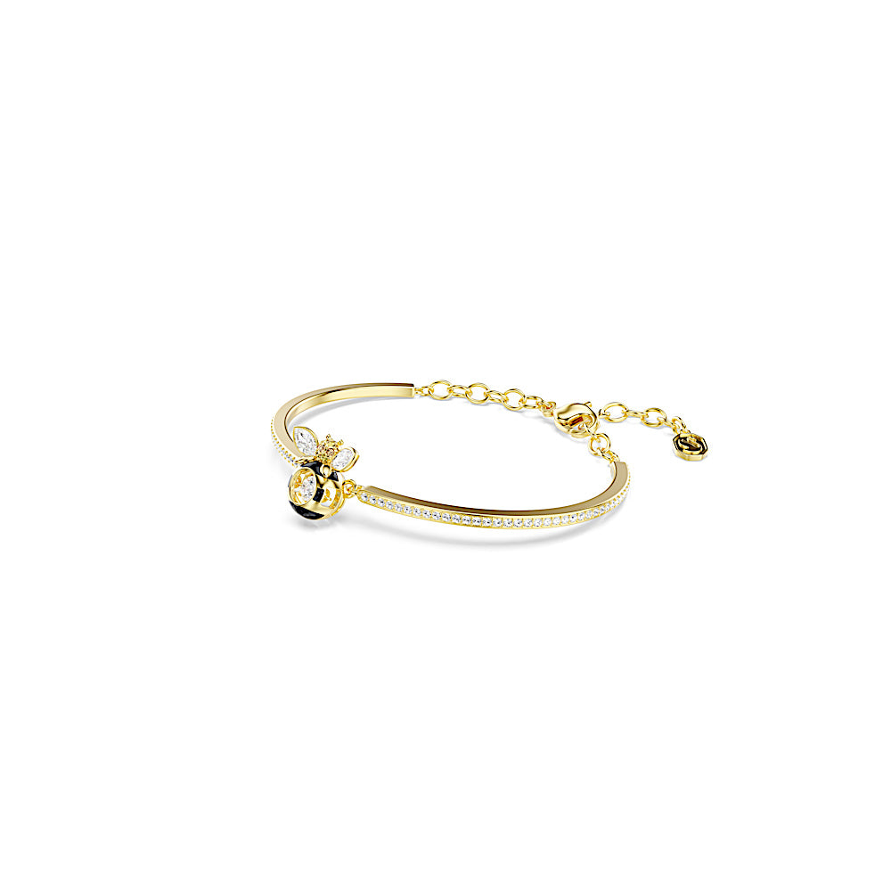 Pulsera Idyllia, Tallas mixtas, Abeja, Multicolor, Baño tono oro