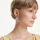 Pendientes de clip Idyllia, Tallas mixtas, Multicolores, Baño tono oro