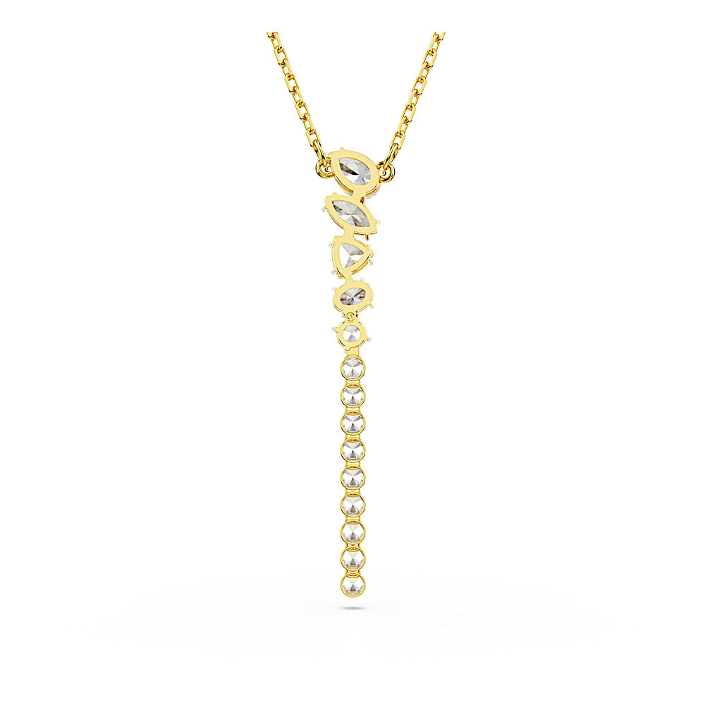 Collar en Y Mesmera, Tallas mixtas, Blanco, Acabado en oro de 18 quilates