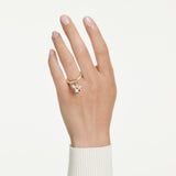 Anillo con motivo Idyllia, Tallas mixtas, Abeja, Multicolor, Baño tono oro