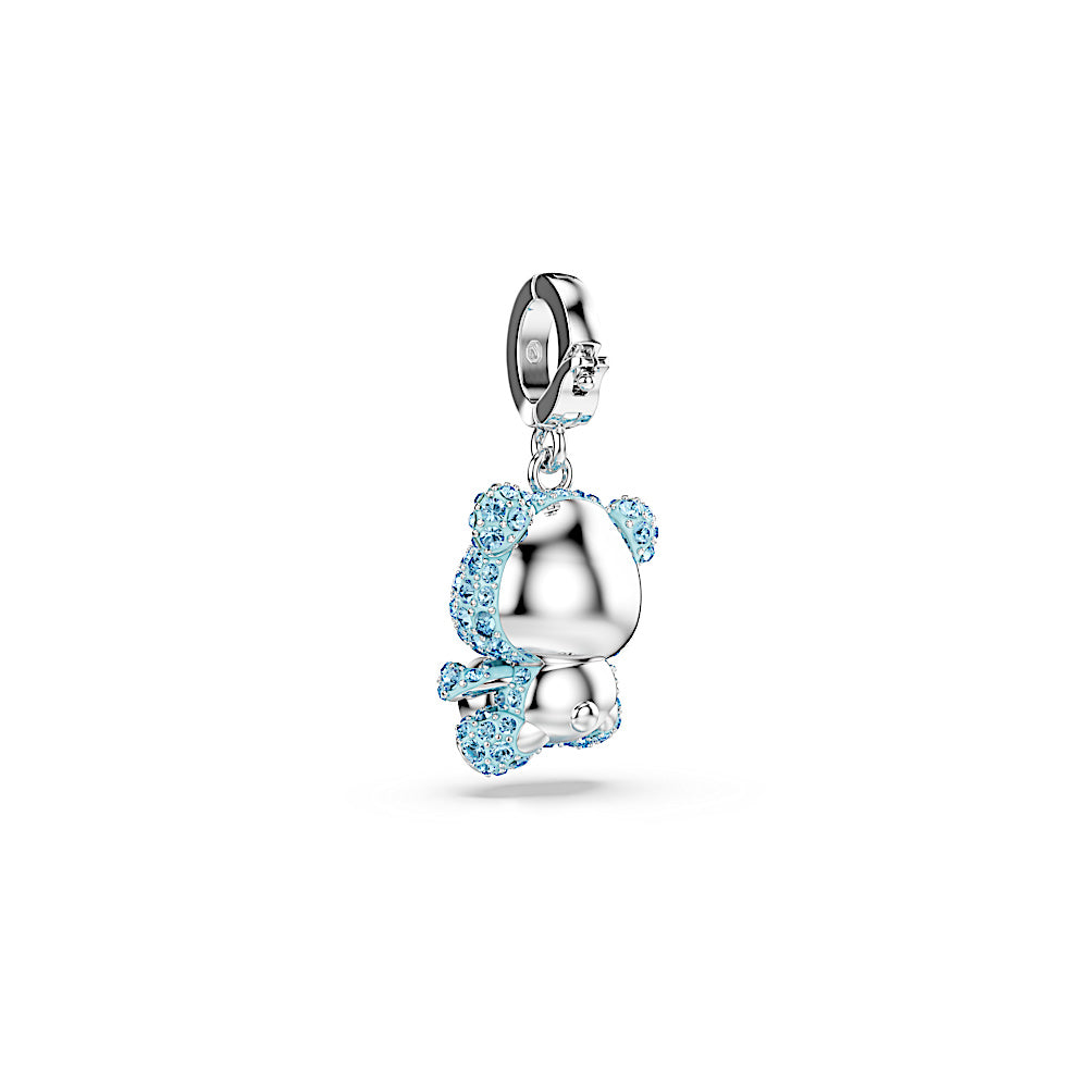Charm Idyllia, Tallas mixtas, Osito, Azul, Baño de rodio