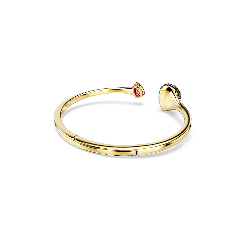 Brazalete Sublima, Talla pera, Rojo, Acabado en oro de 18 quilates