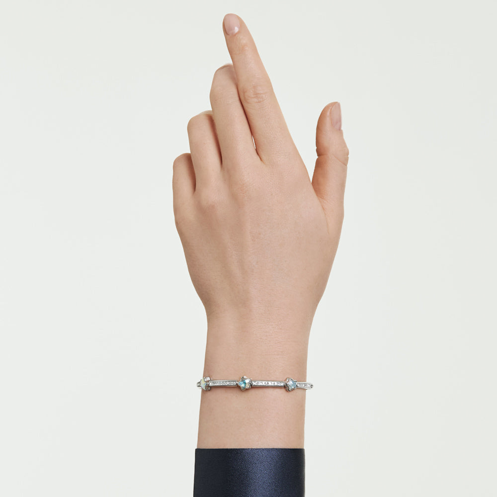 Brazalete Chroma, Tallas mixtas, Estrella, Blanco, Baño de rodio