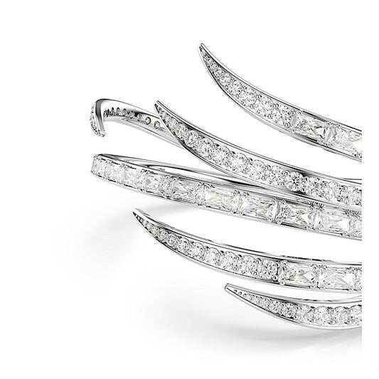 Brazalete Vienna, Tallas mixtas, Blanco, Baño de rodio