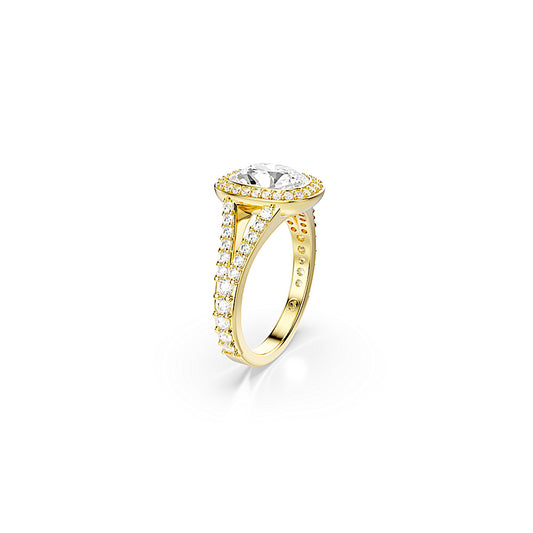 Anillo Una Angelic, Talla cojin, Blanco, Acabado en oro de 18 quilates