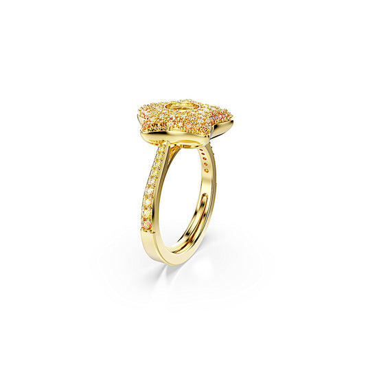 Anillo Sublima, Talla redonda, Estrella, Multicolor, Acabado en oro de 18 quilates